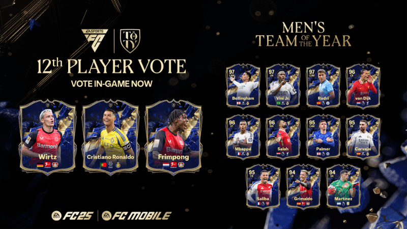 Vote for your Team of The Year 12th Player now