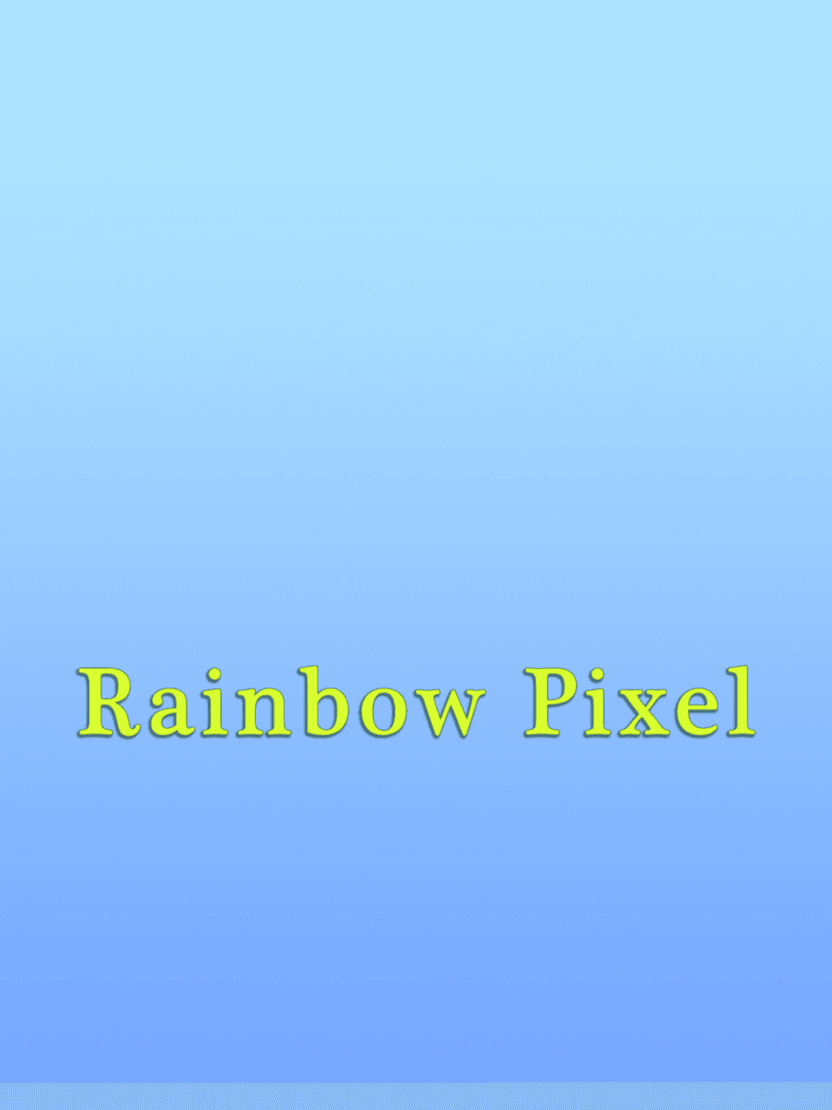 Rainbow Pixel - Color by Number